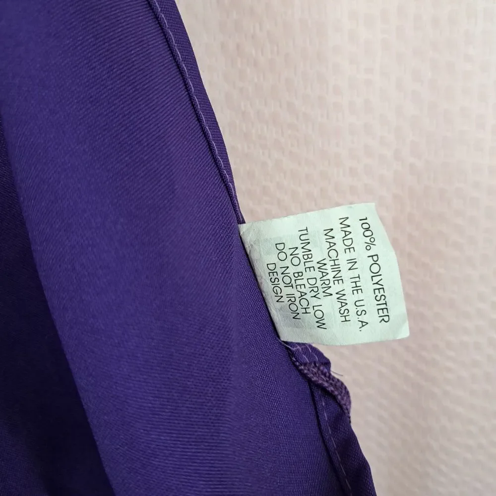 Vintage Kelley Abide Louisiana Cooking Apron Made In USA Magnolia State Purple